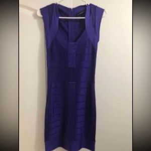Purple French connection bodycon dress size 4